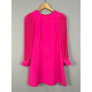 Women's J.Crew Long Sleeve Dress 0P Hot Pink